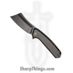 Civivi - CIVC2006DS1 - Bullmastiff Flipper Cleaver Blade - Damascus G10 CF - Black