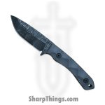 Stroup Knives - GP2-GR-G10 - GP2 - Fixed Blade Knife - 1095 HC Acid Wash Drop Point - G10 - Grey