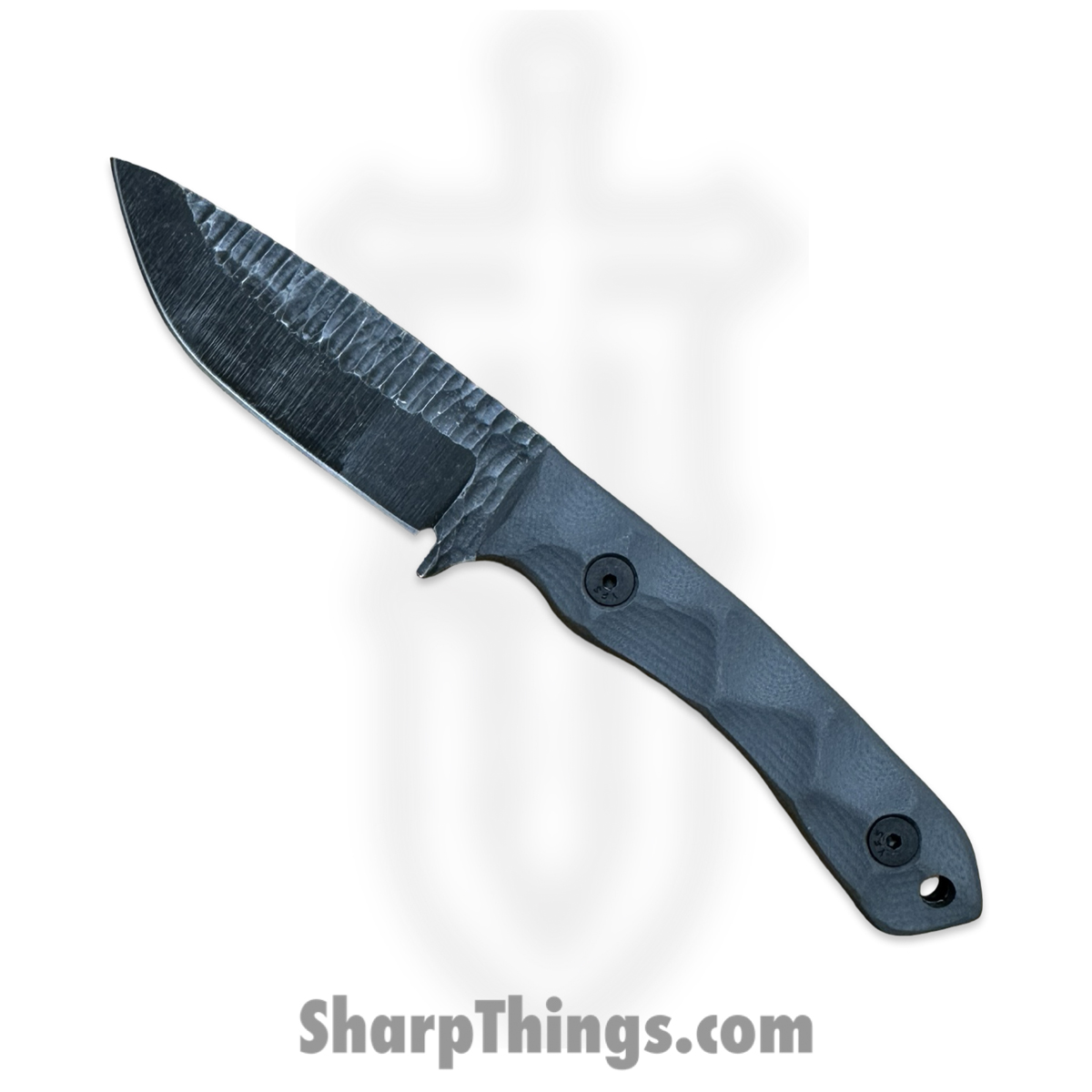8fa0ec0b-f740-4cc2-ad33-deb46f1e4b6f_GP2-GR-G10_1.jpg Stroup Knives - GP2-GR-G10 - GP2 - Fixed Blade Knife - 1095 HC Acid Wash Drop Point - G10 - Grey - Image 1