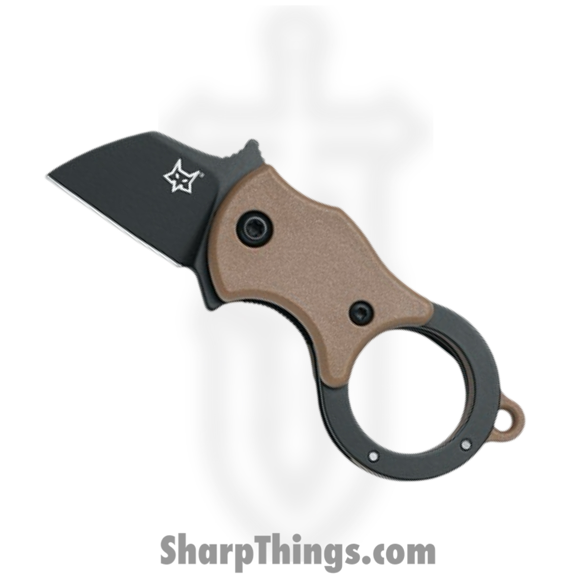 8faa289e-531e-47ad-8e0b-3a3d077945fb_FOX536CBB_1.jpg Fox Knives - FOX536CBB - Mini-Ta - Folding Knife - 1.4116 Stainless Coated Wharncliffe - FRN - Coyote Brown - Image 1