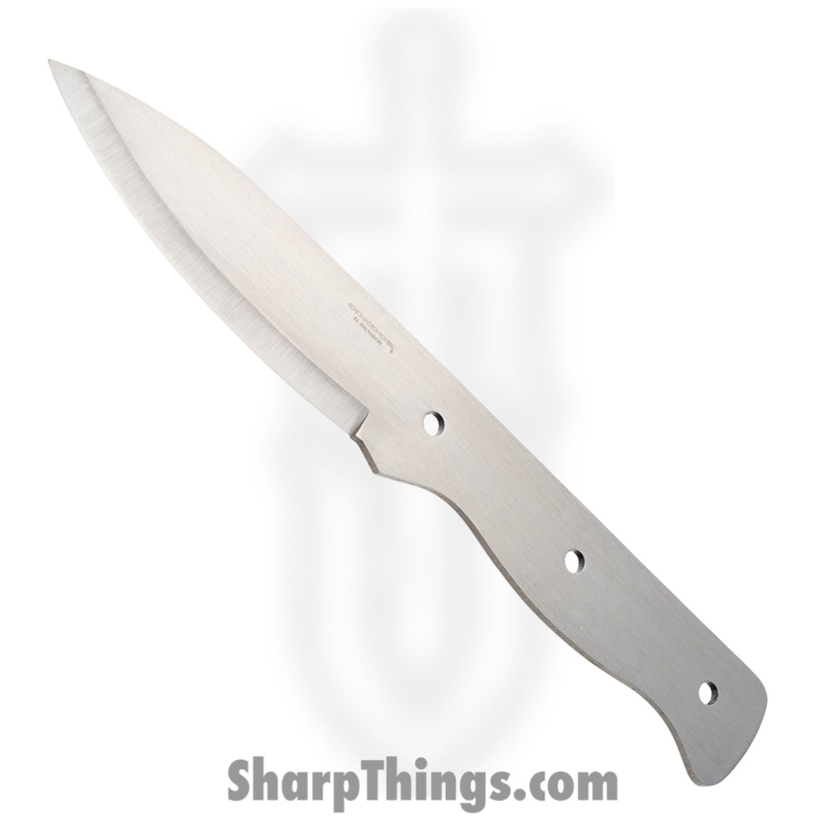 9021d7d0-212b-4105-be96-d8d9b2f7b32d_CTKB23243HC_1.jpg Condor Tool & Knife - CTKB23243HC - Bushlore Blade Blank - Fixed Blade Knife - 1075 HC Satin Drop Point - Silver - Image 1
