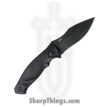 Boker Magnum - BOM02RY300 - Advance Pro - Fixed Blade Knife - 440C Black Clip Point - Synthetic - Black