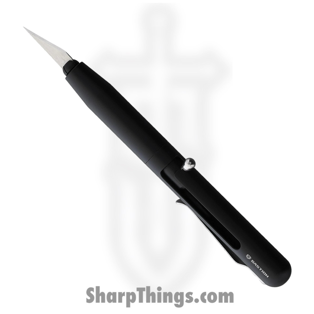 91129b5d-3f35-47ec-87e8-f680e6772a34_BSTN255B_1.jpg Bastion - BSTN255B - Pen-Style Retractable Precision Blade - Aluminum - Black - Image 1