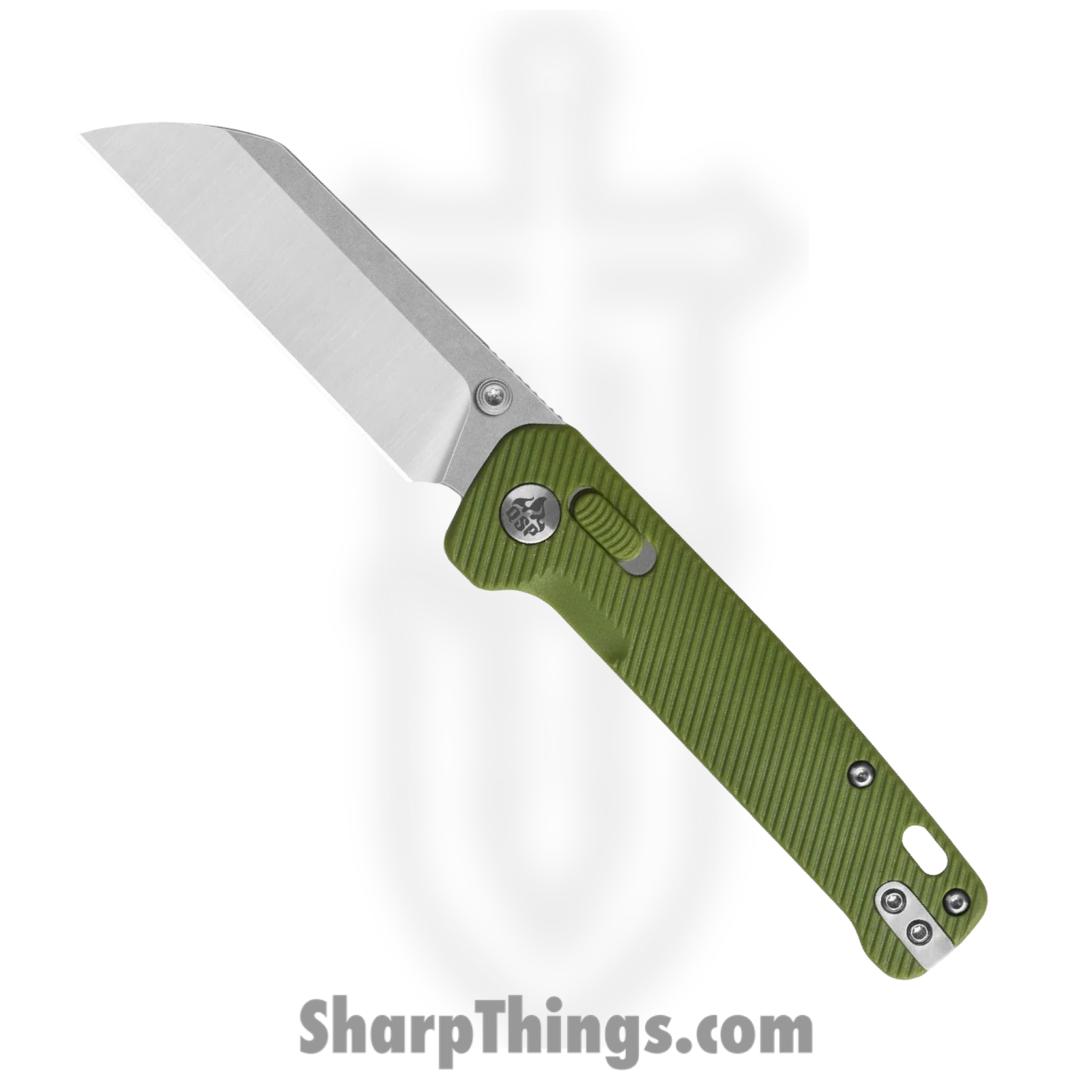 91175375-9b21-4264-a411-c3657a246b3d_QS130GLB1_1.png QSP - QS130GLB1 - Penguin Glyde - Folding Knife - 14C28N Satin Sheepsfoot - FRN - OD Green - Image 1
