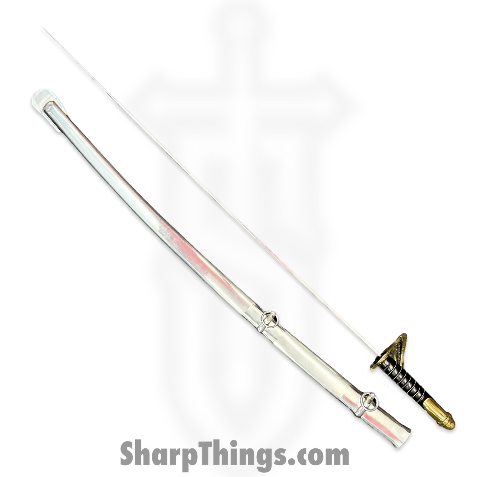 914be87b-ff82-4fb7-961e-a765d38ab067_ICS-606-BF_1.jpeg PTC - ICS-606-BF - Viking Battle Ready Sword and Scabbard Set - Fixed Blade Knife - Carbon Steel Polished - Leather Wrapped - Black Silver - Image 1