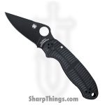 Spyderco - SC223GMCBKP - Para 3 - Folding Knife - CPM MagnaCut Coated Clip Point - G10 - Black