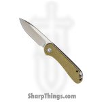 Civivi - CIVC907S - Elementum Linerlock - Folding Knife - D2 Satin Drop Point - Micarta - Olive