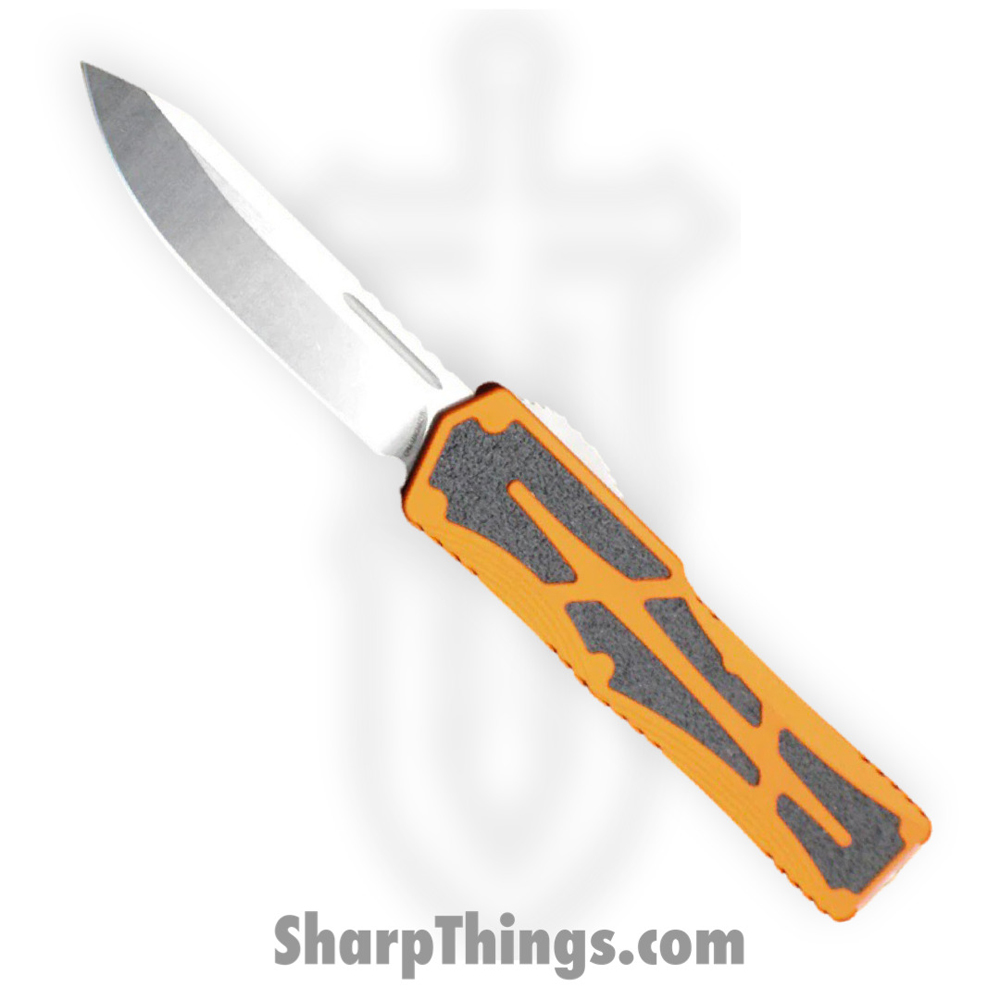 923ab324-ead5-4204-95f4-74f784a3645b_H039-2A-ORG_1.jpg Heretic Knives - H039-2A-ORG - Colossus - OTF Auto - Magnacut Stonewash Clip Point - Aluminum/Traction Inlay - Orange/Black - Image 1