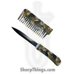 VOC - CKCM2 - Comb Knife - Fixed Blade Knife - Steel Coated Dagger - ABS - Camo