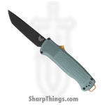 Benchmade - 5370BK-07 - Shootout - OTF Auto - CPM CruWear DLC Tanto - Grivory - Sage Green