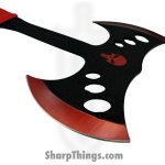 Razor Tactical - RT-9052RD - 13.25" Fantasy Axe - Axe - Coated 440 D/E Hatchet - Cord Wrap - Black/Red
