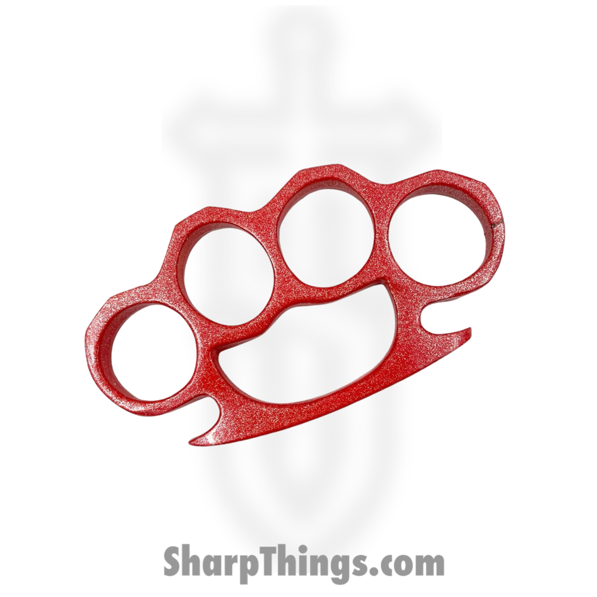 92fe3337-d39e-4256-948b-13c448285610_KN-01-MRD_1.jpg PTC - KN-01-MRD - Knuckle Duster - Solid Steel - Red - Image 1