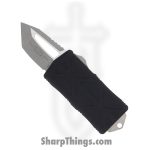 Microtech - 158-10AP - Exocet Money Clip - OTF Auto - M390 Apocalyptic Modified Tanto - 6061-T6 Aluminum - Black