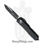 Microtech - 231-1T - UTX-85 - OTF Auto - Black Drop Point - 6061 T6 Aluminum - Black