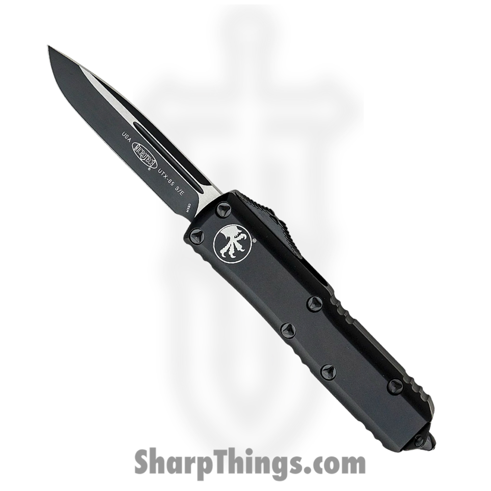 937a3ff7-ef45-42b7-90be-3bef43a704aa_231-1T_1.jpg Microtech - 231-1T - UTX-85 - OTF Auto - Black Drop Point - 6061 T6 Aluminum - Black - Image 1