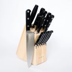 Lamson - 39272 - 16-Piece Premier Forged Serrated Knife Block Set - Midnight Black