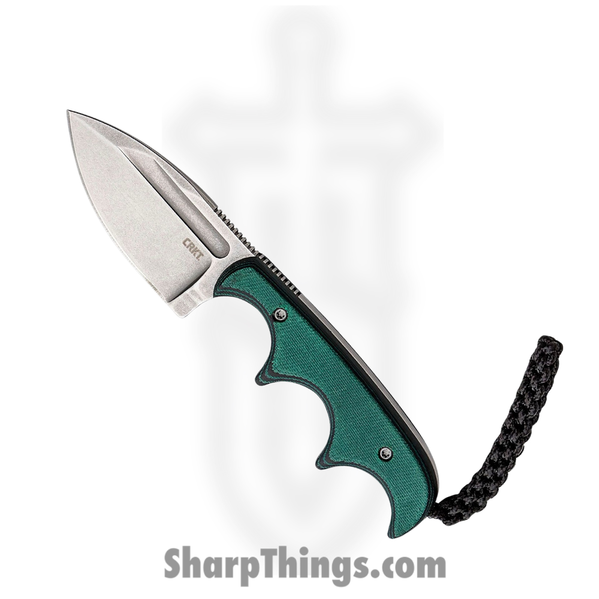 93b905bf-7887-40d6-a5e4-d0a582347a41_2396_1.jpg CRKT - 2396 - Folts Minimalist - Fixed Blade Knife - 8Cr13MoV Stonewash Spear Point - Resin Infused Fiber - Green - Image 1