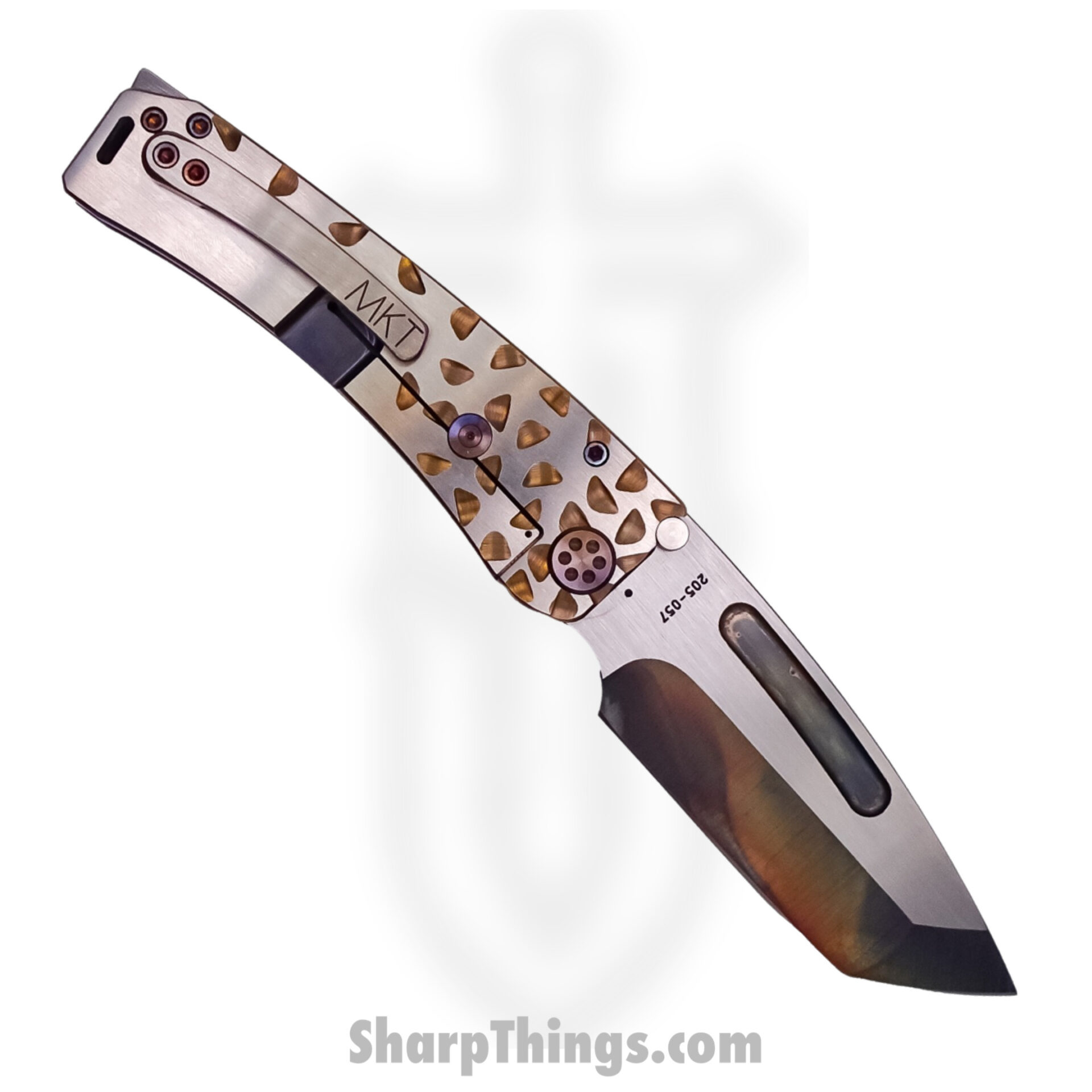 93c0376e-74ec-4c98-989f-78cde73bb002_MK045SVT-39A5-TACA-BN_1.jpg Medford Knife - MK045SVT-39A5-TACA-BN - Marauder-H Vulcan/Satin Tanto - S35VN - Bronze/Violet Falling Leaf - Image 1