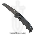 Spyderco - SC165GSBBK2 - Autonomy - Automatic Knife - H1 Coated Sheepsfoot - G10 - Black