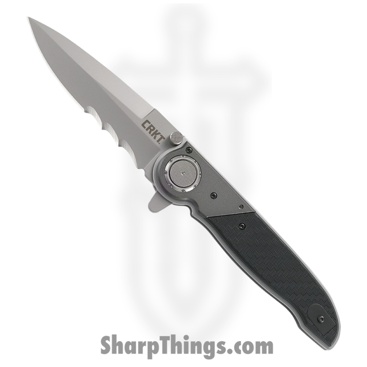 940a10e0-ba81-4ccc-bc4a-fe348d550be3_CRM4015_1.jpg CRKT - M4015 - M40 - Folding Knife - 1.4116 Stainless Blasted Spear Point P/S - GRN - Black - Image 1