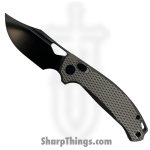 Kunwu - KUNX707T3 - Django Crossbar Lock - Folding Knife - ELMAX DLC Clip Point - Titanium - Textured
