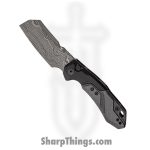 Kershaw - 7850BLKDAM - Launch 14 - Automatic Knife - Damascus Cleaver - 6061-T6 Aluminum with CF Scale - Black