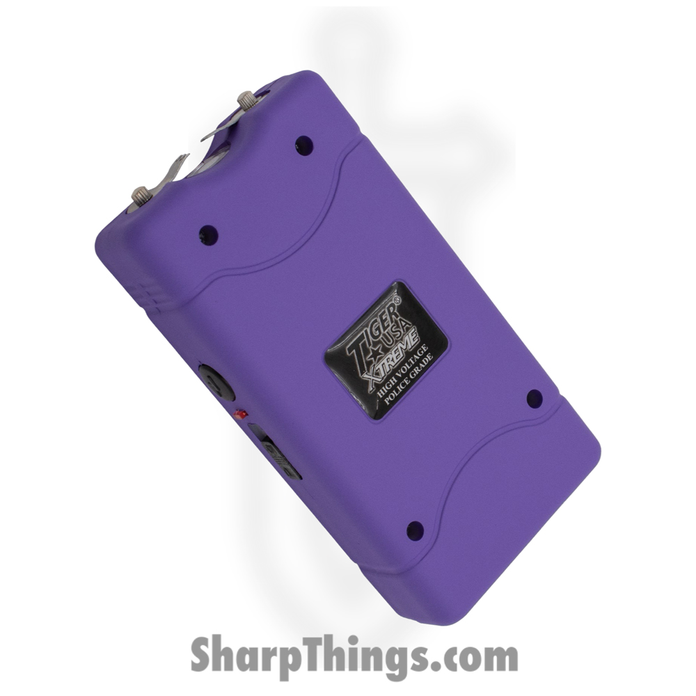 9515326f-77ea-4390-9a16-ab61fc9e0d6e_TD-800-PP_1.jpg Tiger USA - TD-800-PP - 96 Mill Rechargeable Stun Gun and Flash Light - Purple - Image 1
