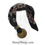 Full Heart Forge - FHF-BK-CHAMP - Bandana Keep - Champion Lock - Bandana - Black, Red, White