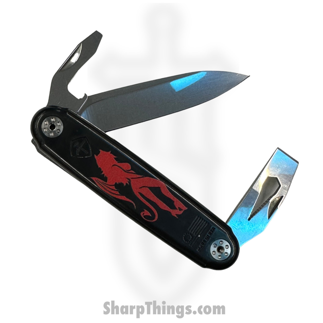 955dc914-6d8c-4162-a723-20696e454c06_ASKJEFFSDEV_1.jpg ASK Knives - ASKJEFFSDEV - Jefferson - Folding Knife - Stainless Satin Drop Point - Plastic - Black Red - Image 1