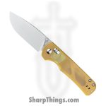 Olight - OLTRUBATO4PEI - Rubato 4 - Folding Knife - CPM S35VN Satin Drop Point - PEI - Yellow