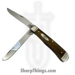 Case Cutlery - 58182 - Trapper - Folding Knife - Tru-Sharp™ Stainless Polished Multi - Bone - Brown