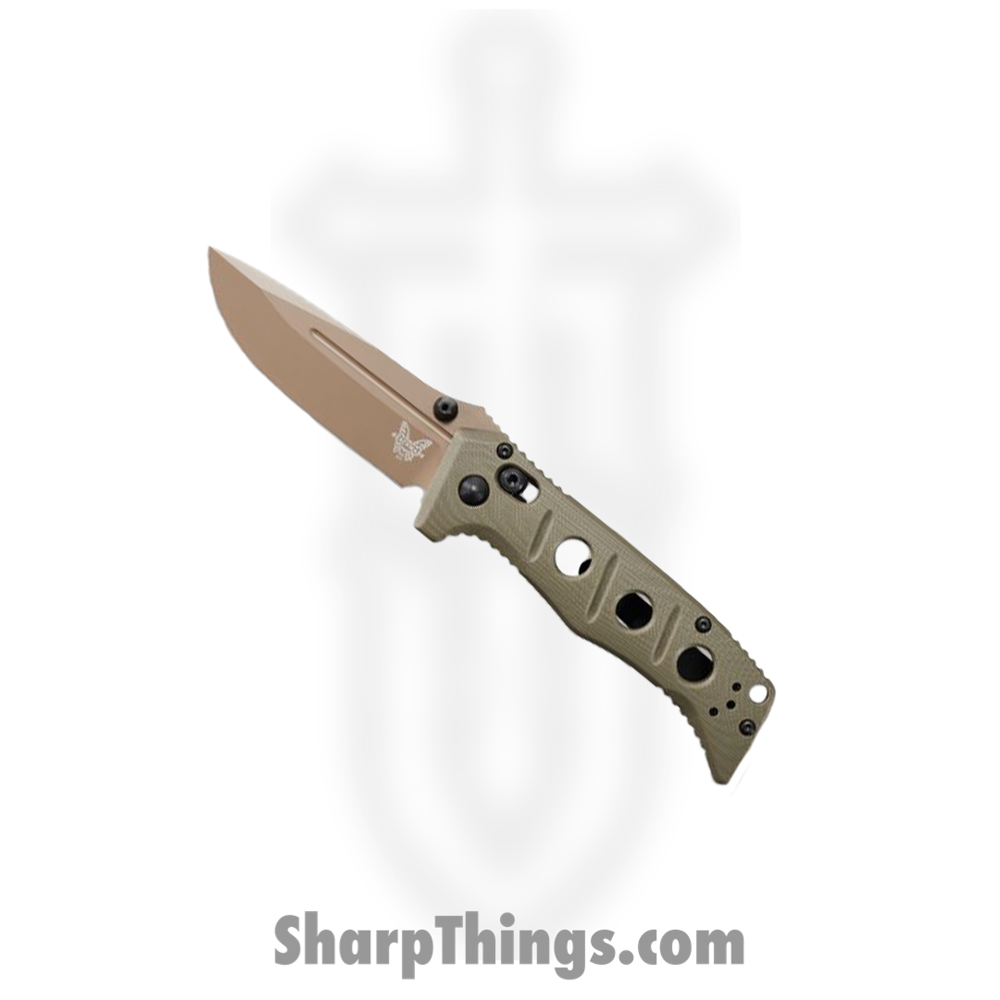 95adcad5-c0a8-447a-a478-9a0e5509b8c9_273FE-2_1.jpg Benchmade - 273FE-2 - Mini Adamas - Folding Knife - CruWear Coated Drop Point - G10 - OD Green Dark Earth - Image 1