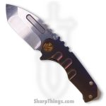 Medford Knife - MK0083TT-36A1-T1C1-BN - Micro Praetorian "T" Tanto Folder - Tumbled 3V - Bronze-Violet Fade