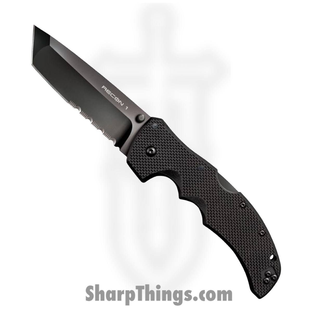 96212eef-728e-49cc-9fe8-27a35afe81ed_CS27BTH_1.jpg Cold Steel - CS27BTH - Recon 1 - Folding Knife - CPM S35VN Coated Tanto P/S - G10 - Black - Image 1