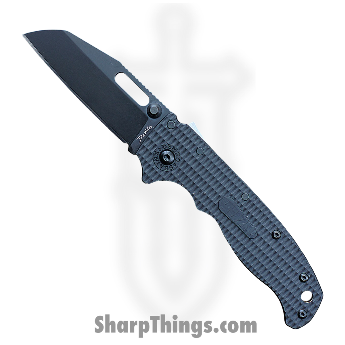 9621a4ab-97a1-4cd1-9ebd-82abb3b699d0_DEMAD205F22B_1.jpg Demko Knives - DEMAD205F22B - AD 20.5 - Folding Knife - AUS-10A Coated Wharncliffe - Grivory - Black - Image 1