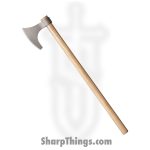 Cold Steel - CS90WVBA - Viking Hand Axe - Carbon Steel Satin - American Hickory - Tan