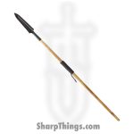 Condor Tool & Knife - CTK1016145HC - Yari Spear - Fixed Blade Knife - 1075 HC Coated - Burnt American Ash - Brown