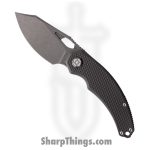 Kunwu - KUNK706T1 - Padre - Folding Knife - VANAX Stonewash Clip Point - Titanium - Gray