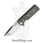 Chaves Knives - TAK/RT/BCM/BF - TAK - Folding Knife - M390 Satin Tanto - Micarta - Black