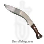 Red Deer - ICK-106-SL-12 - Gurkha Kukri Service - Fixed Blade Knife - Handmade Carbon Steel Machete - Leather - Black