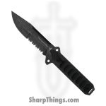 Takumitak - TKF213SW - Escort - Fixed Blade Knife - D2 Stonewash Drop Point - G10 - Black
