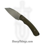 Tactile Knife Co. - 20-RL-MC01-RMGR - Redhawk Leather - Fixed Blade Knife - CPM MagnaCut Tumbled Wharncliffe - Micarta - Green