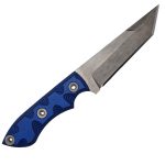 T.Kell Knives - TntoAirmenGG - Tanto - Fixed Blade Knife - 80CRV2 Nickle Boron Coated - G10 - Airmen Grenade Grip