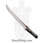 Cold Steel - CS88BT - Warrior Series O Tanto - Fixed Blade Knife - 1055 HC Polished - Cord Wrapped - Black