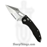 Microtech - 169-11 - Stitch P/S - Automatic Knife - Stonewash Spear Point - 6061-T6 Aluminum - Black