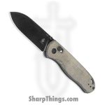 Kizer Cutlery - KIV3619C4 - Drop Bear - Folding Knife - 154CM Coated Stonewash Drop Point - Micarta - Green
