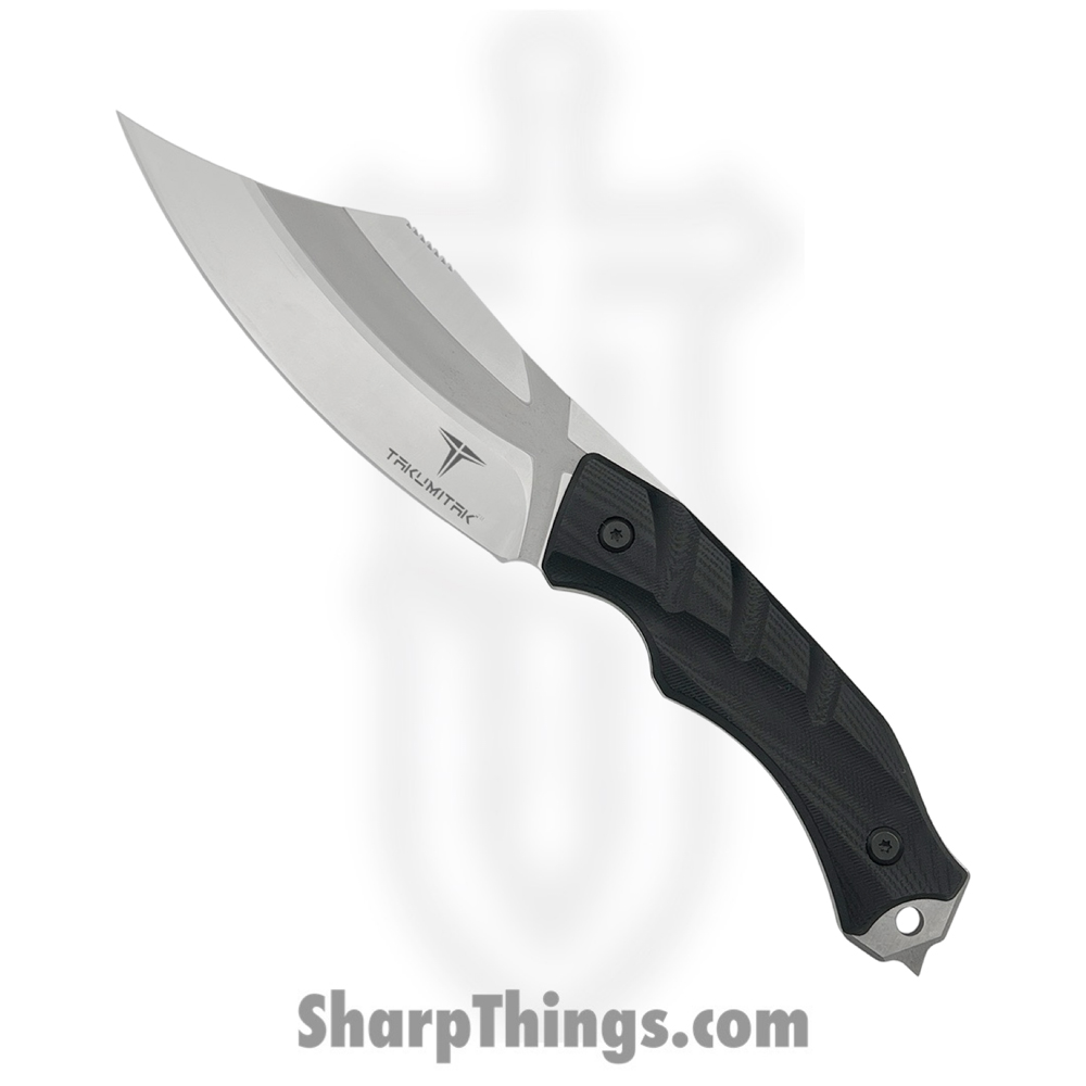9985c33f-b7ef-4aea-9658-e542f379c383_TKF210SL_1.jpg Takumitak - TKF210SL - Alert - Fixed Blade Knife - D2 Polished Clip Point - G10 - Black - Image 1