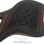 Cave Blades - LgBltHlstrO - Large Full Grain Leather Hip Knife Holster - Ornate