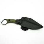 T.Kell Knives - NgtStlkODGG - Nightstalker - Fixed Blade Knife - 1095 Nickle Boron Coated Clip Point - G10 - OD Green Standard Grenade Grip