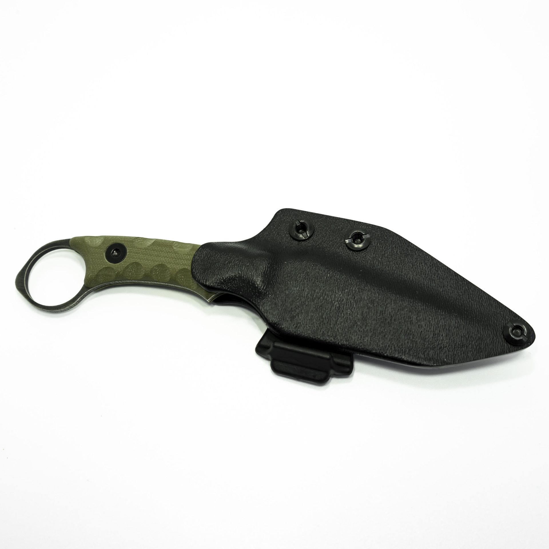 99d6264f-c65f-4824-a80b-e9c3191cd6b6_NgtStlkODGG_1.jpg T.Kell Knives - NgtStlkODGG - Nightstalker - Fixed Blade Knife - 1095 Nickle Boron Coated Clip Point - G10 - OD Green Standard Grenade Grip - Image 1